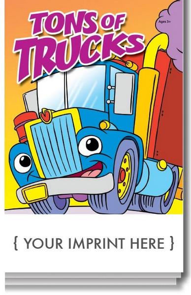 SC0056 Tons of Trucks Activity Pad with Custom Imprint