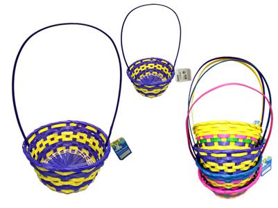 EASTER BASKET 10X8X15.5"H 4 COLOR image