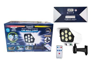 SOLAR MOTION SENSOR WALL LIGHT 7.75"X3.5"X3.75" image