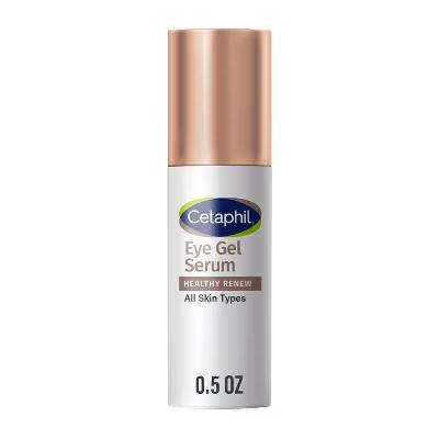 Cetaphil Healthy Renew Eye Gel Serum, Anti-Aging, Peptides, 0.5 fl oz | Under Eye Cream for Dark Circles, Puffiness, Wrinkles, Retinol Alternative Peptide Serum, 24-Hour Hydration, Sensitive Skin image