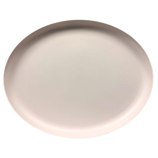 Oval Plastic Tray - #PINK.12250 - 15" Light Pink Serving Tray - PrePriced: $3.00 - 36 For $27.00 image