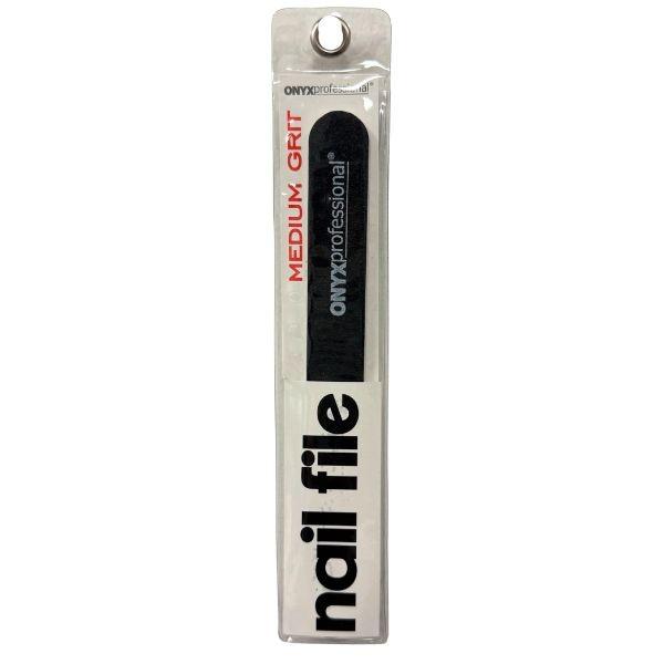 ONYX Professional - The Nail File - 7" Black Medium Grit image