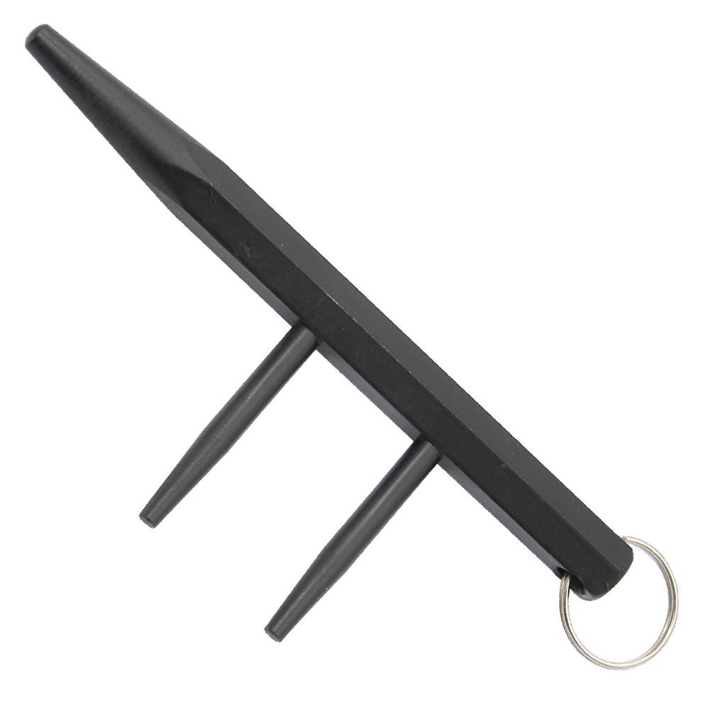 Street Smart Self Defense Kubaton Spike Keychain Black image