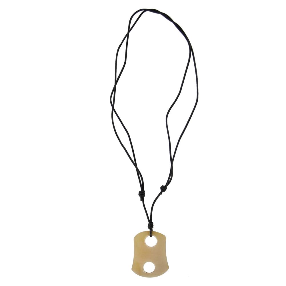Boho Chic Natural Horn Free Spirit Pendant Necklace image