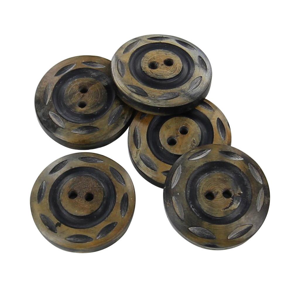 Horn Natural Earthbound 5 Piece Button Set image