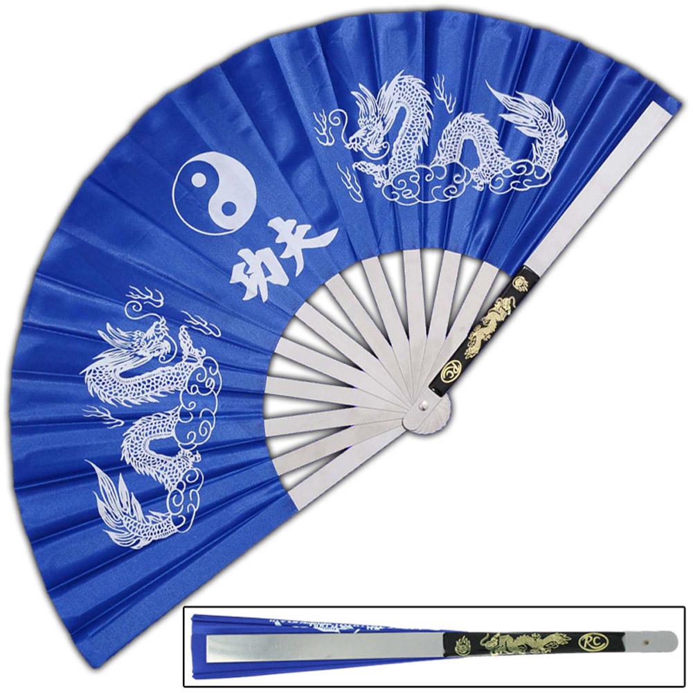 Japanese Tessen-Jutsu Iron Fan Tai Chi Blue image