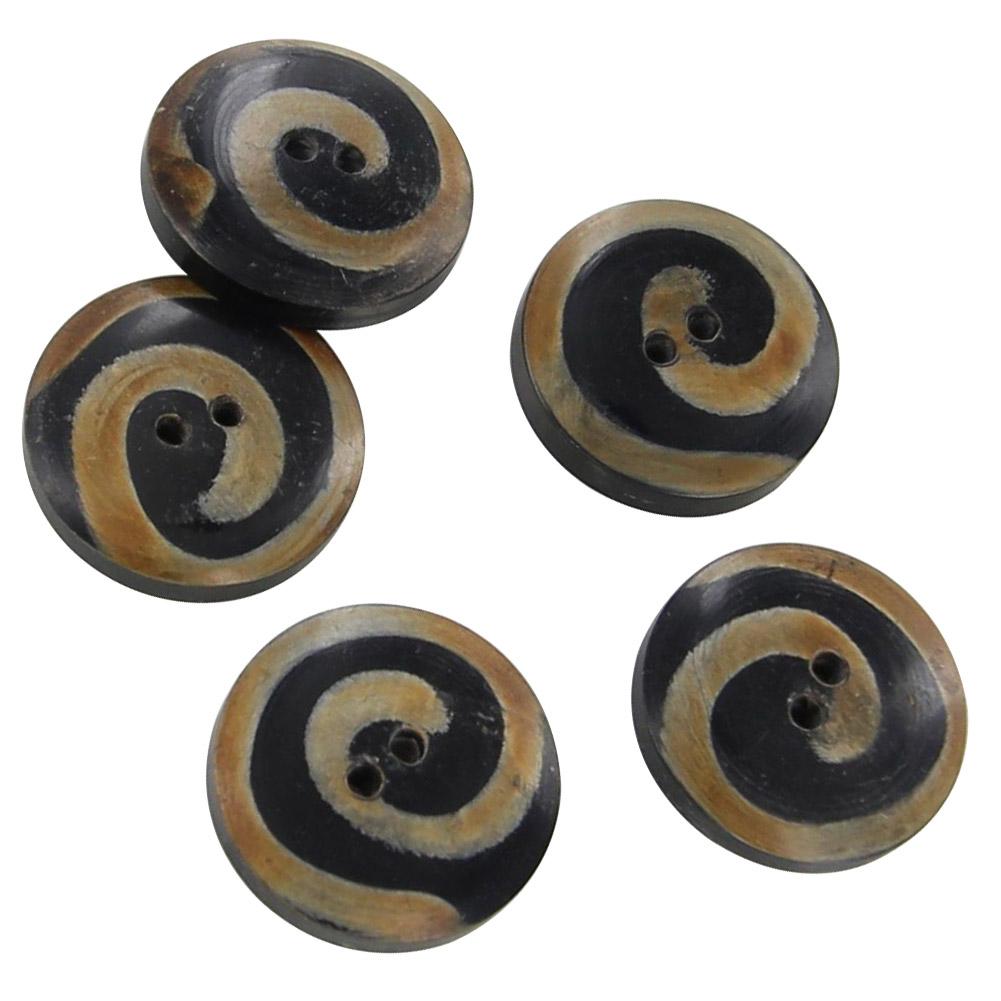 Horn Piper Heritage Hand Crafted 5 Piece Button Set image
