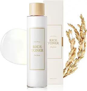 I’m From Rice Toner, 77.78% Rice Extract from Korea, Glow Essence with Niacinamide, Hydrating for Dry Skin, Vegan, Alcohol Free, Fragrance Free, Peta Approved, K Beauty Toner, 5.07 Fl Oz image