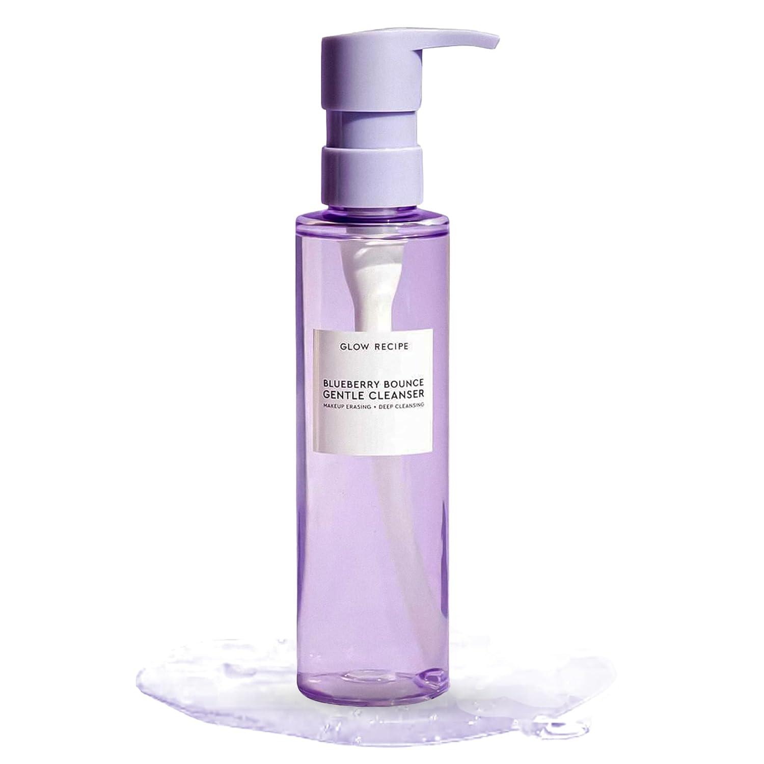 Glow Recipe Blueberry Bounce Exfoliating Face Wash – Foaming Facial Cleanser, Makeup Remover & Clarifying Mask – Hydrating Hyaluronic Acid & Gentle… image