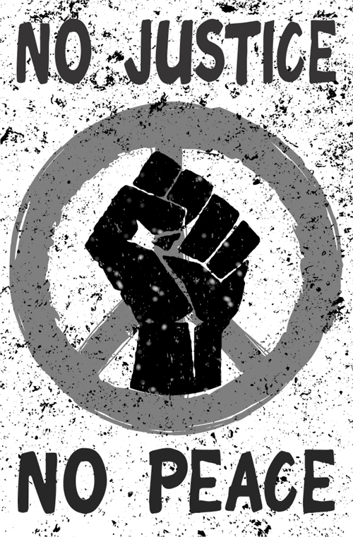 No Justice, No Peace Mini Poster - 11" x 17" image