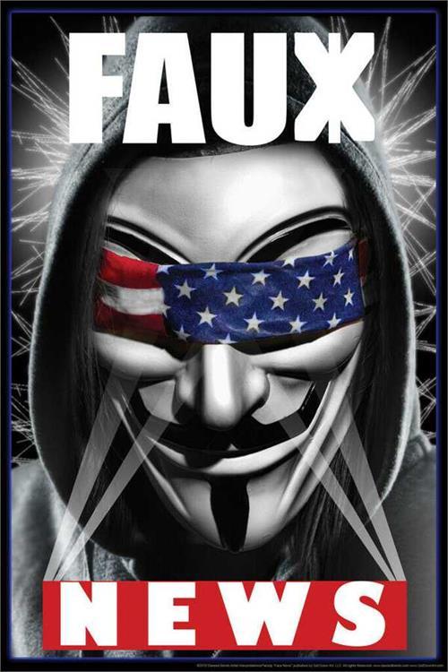 Faux News by Daveed Benito Poster - 24" x 36"