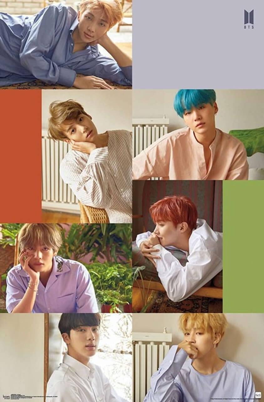 BTS (Bangtan Boys) - Group Poster - 22.375" x 34" image