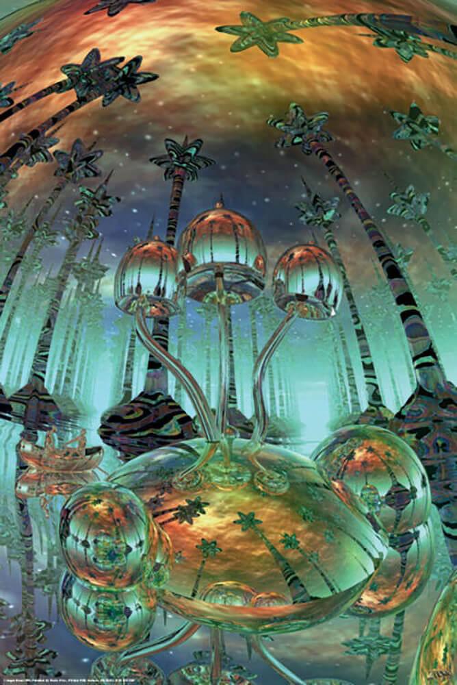 Liquid Mushrooms Poster - 24" x 36" image