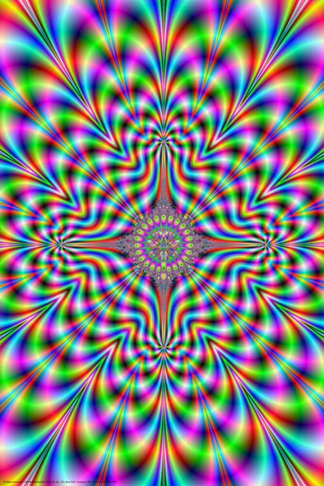 Psychedelic Pulse Poster - 24" x 36" image