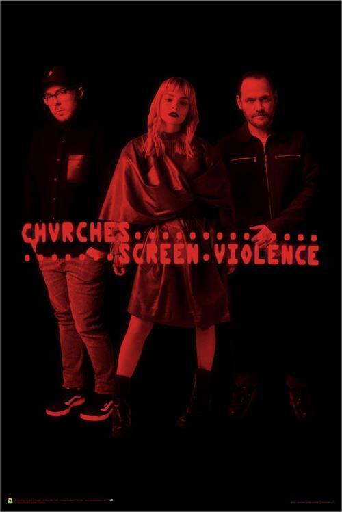 Chvrches Screen Violence Poster - 24" x 36" image