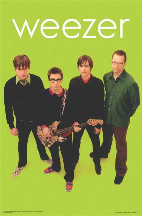 Weezer Green Mini Poster - 11" x 17" image