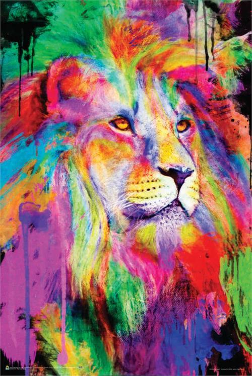 Rainbow King by Aimee Stewart Non-Flocked Blacklight Poster 24" x 36"