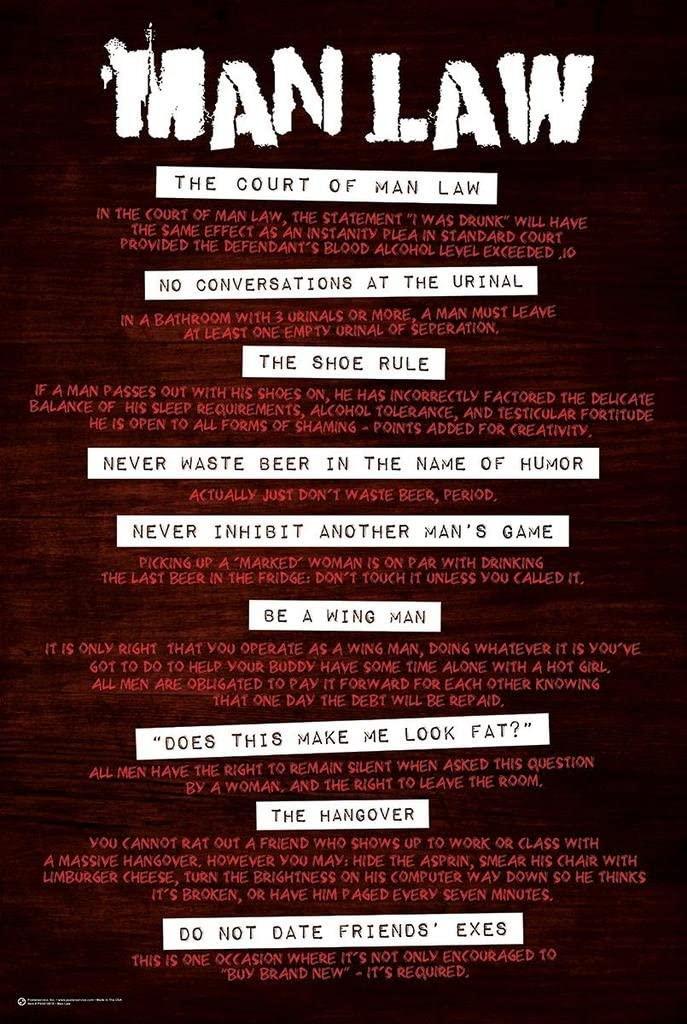 Man Law - Poster - 36" x 24" image