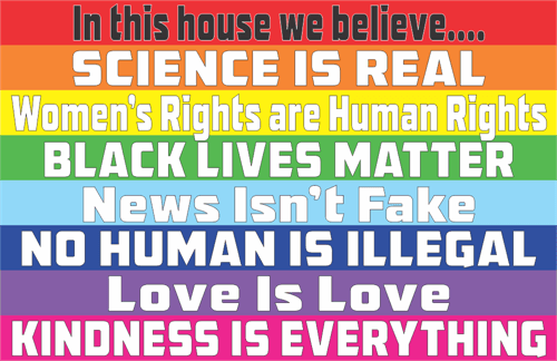 In This House We Believe Mini Poster - 17" x 11" image