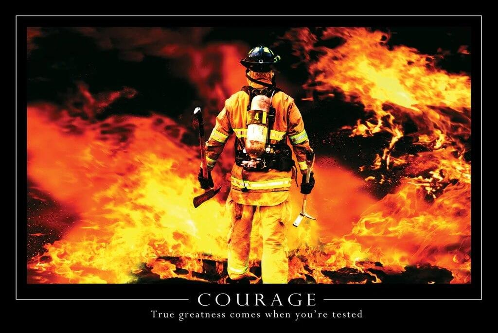 Courage Poster - 24" x 36" image