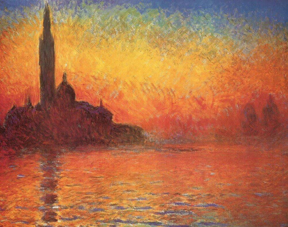 Monet - Dusk Mini Poster - 11" x 14" image