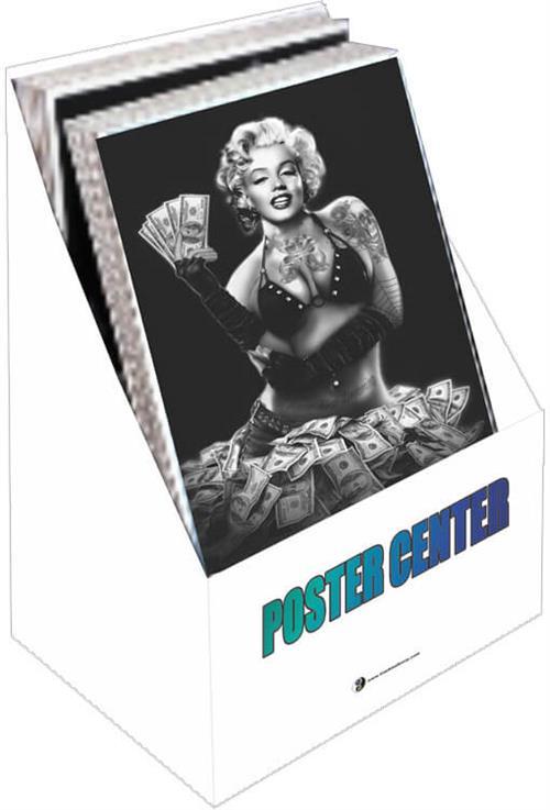 Shrink Wrap Poster Bin (large) - Cardboard - Holds 72 Poster Styles image