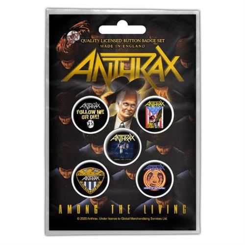 Anthrax Button set (pack of 5)