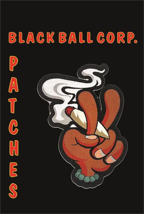 Peace Fingers - Woven Patch - 3" x 4" image