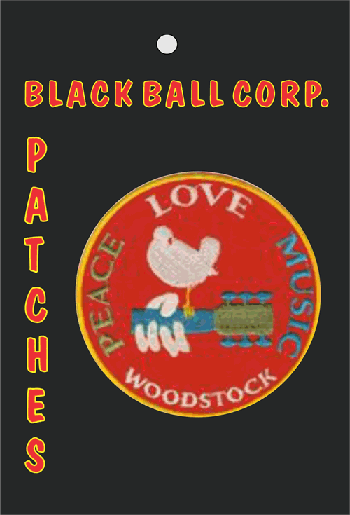 Woodstock "Love, Peace & Music" Embroidered Patch image