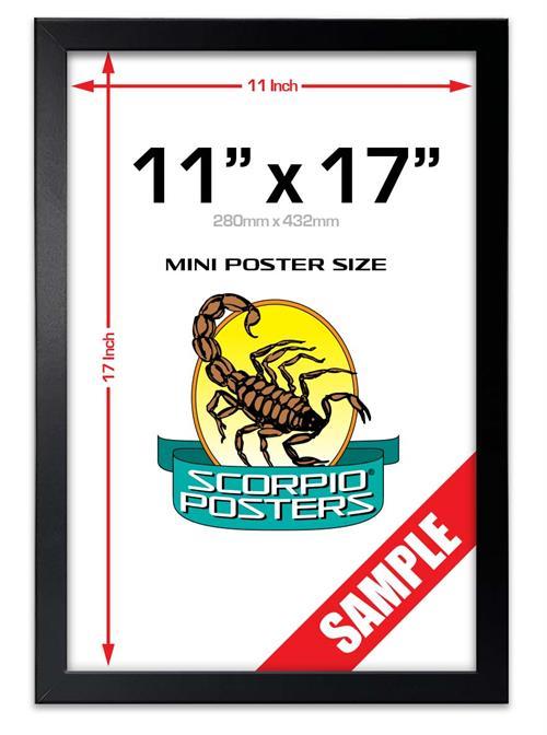 11" x 17" MDF Poster Frame - Black image