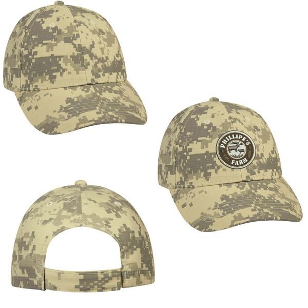 Digital Camo Cap With Embroidered Custom Imprint image