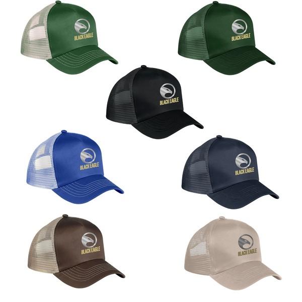 5 Panel Mesh Back Cap With Custom Imprint image