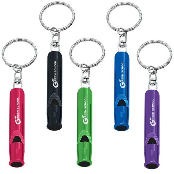 Whistle Key Ring with custom imprint