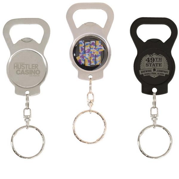 Bottle Opener Keyring With Custom Imprint image