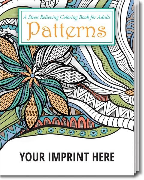 Patterns Adult Coloring Book With Custom Imprint image