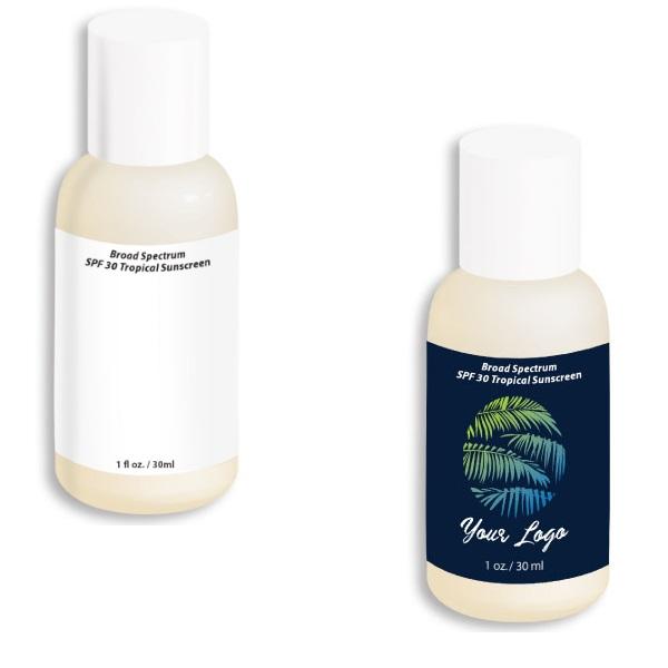 1 Oz. SPF 30 Tropical Broad Spectrum Sunscreen With Custom Imprint image