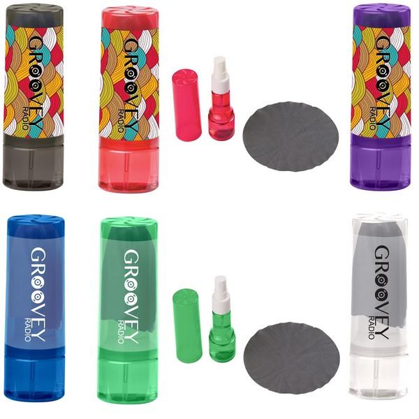 1 Oz. Cleaning Spray With Micro Fiber Cloth And Custom Imprint image