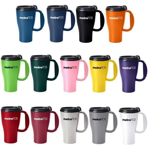 16 Oz. Omega Mug With Slider Lid and Custom Imprint image