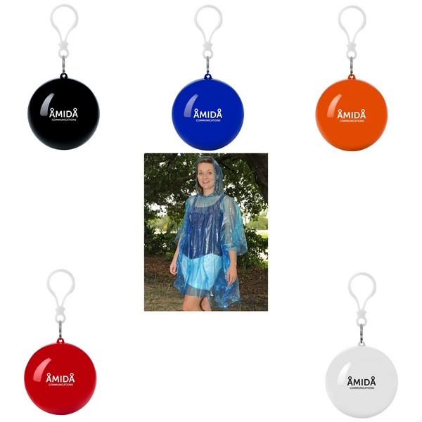 Poncho Ball Key Chain With Custom Imprint image