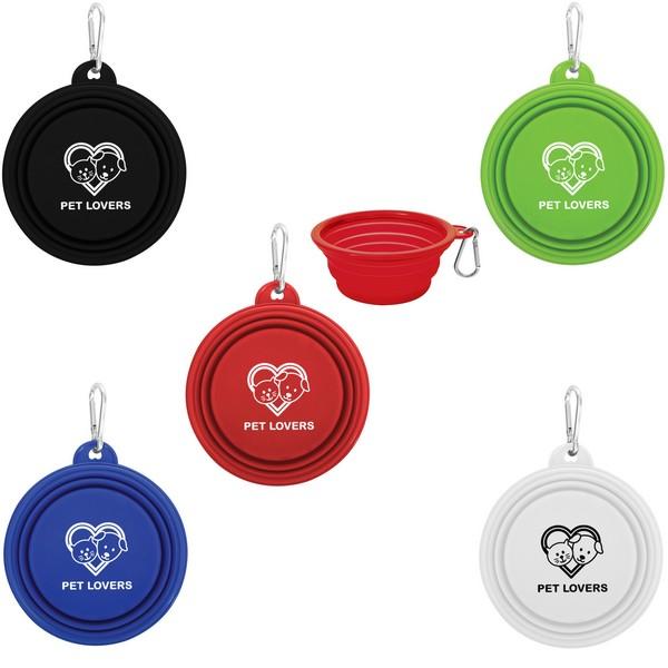 Collapsible Pet Bowl With Custom Imprint image