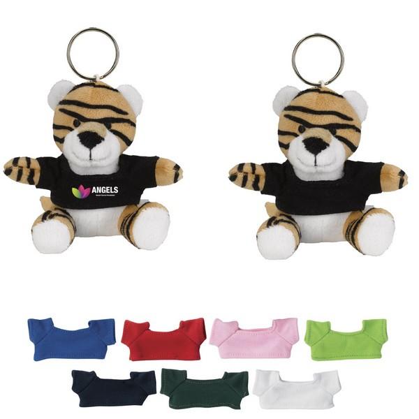 Mini Tiger Key Chain With Custom Imprinted Shirt