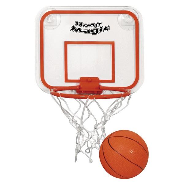Mini Basketball & Hoop Set with Custom Imprint image