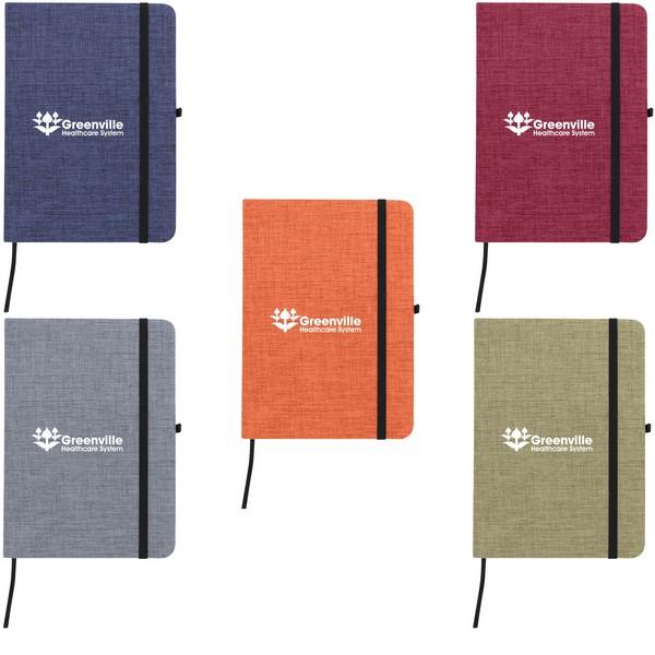 5 x 7 Heathered Journal With Custom Imprint image