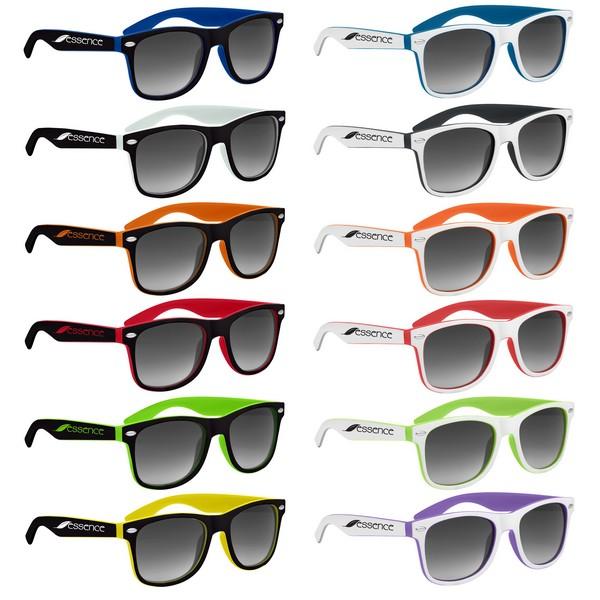 Custom Imprint - Two-Tone Malibu Sunglasses With Your Logo