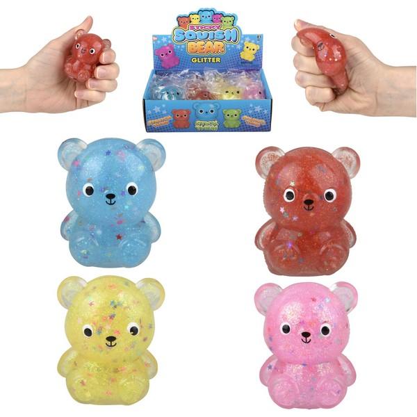 Squish Sticky Glitter Bear image