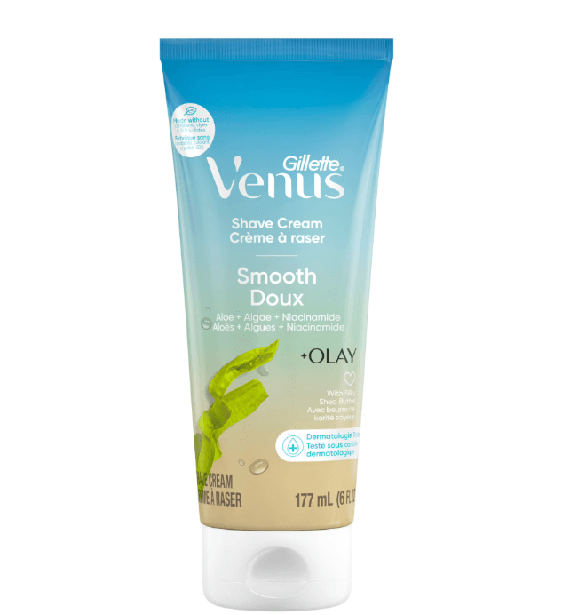 Gillette Venus Smooth plus Olay Shave Cream for Women, 6 oz image