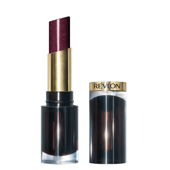 Revlon Super Lustrous Glass Shine Lipstick, Moisturizing Lipstick with Aloe, 012 Black Cherry, 0.15 oz image