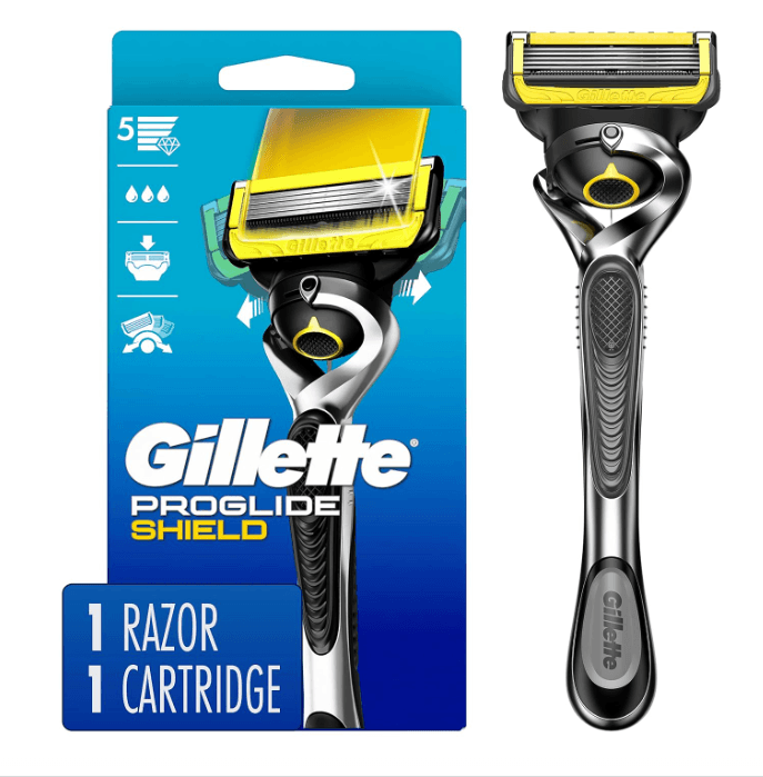 Gillette ProGlide Shield Razor for Men, Handle + 1 Blade Refill image