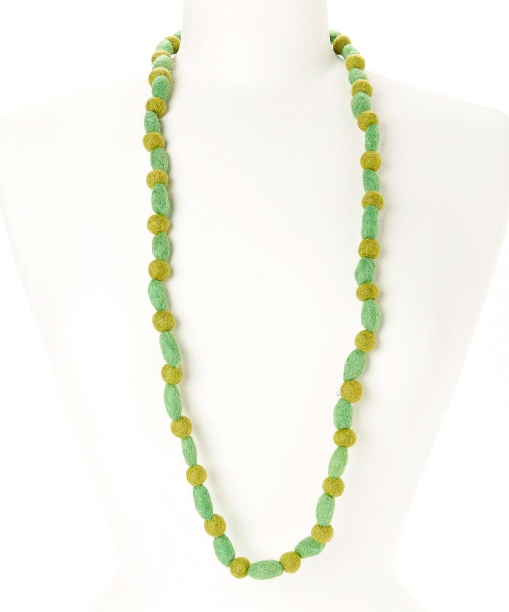 Green Felt Necklace image