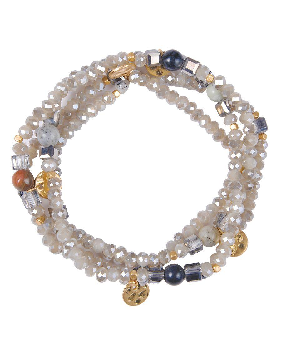Multi Strand Bracelet Black Tone image